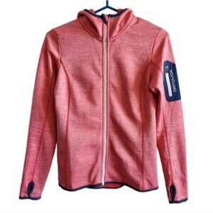 Ortovox Fleece Melange Wool-Blend Hoodie Jacket Size S